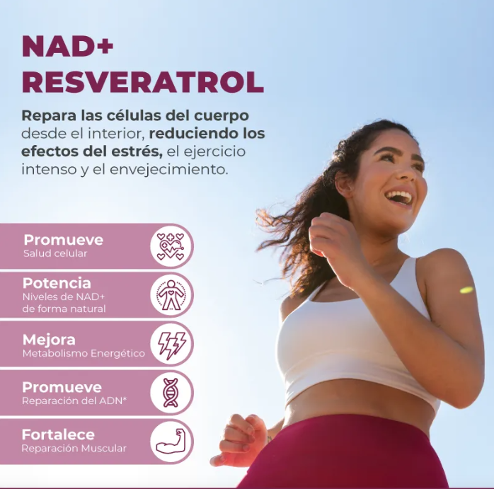 NAD+RESVERATROL 60 CAPSULAS*