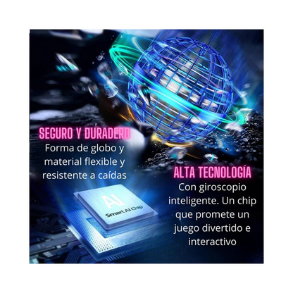 ESFERA VOLADORA CON LUCES LED 01 unidad