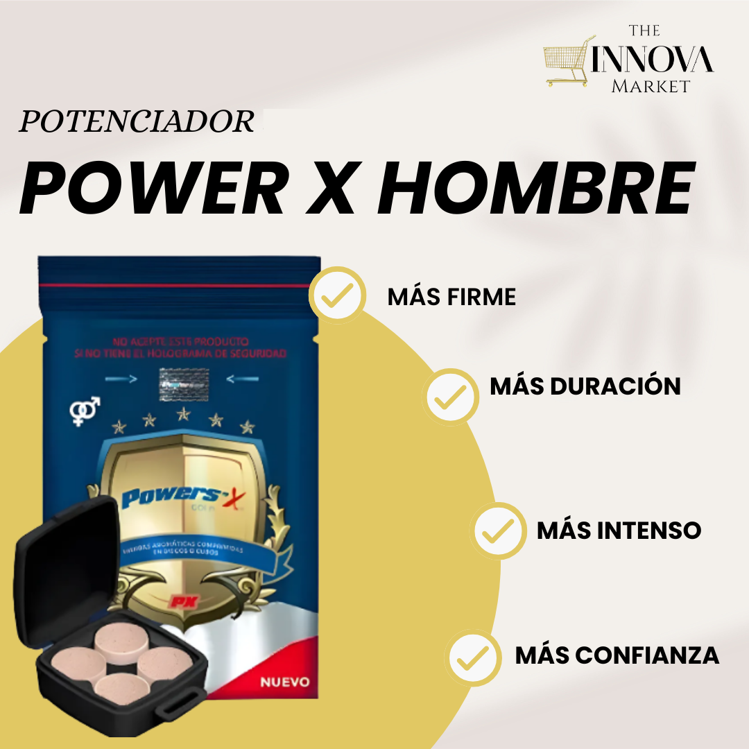POWERS'X HOMBRE - Suplemento Natural para Energía y Vitalidad Masculina