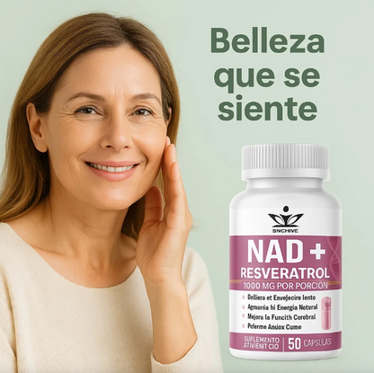 NAD+RESVERATROL 60 CAPSULAS*