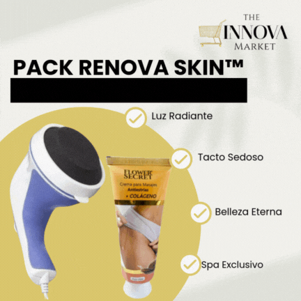 PACK MASAJEADOR Y CREMA ANTIESTRIAS RENOVA SKIN™