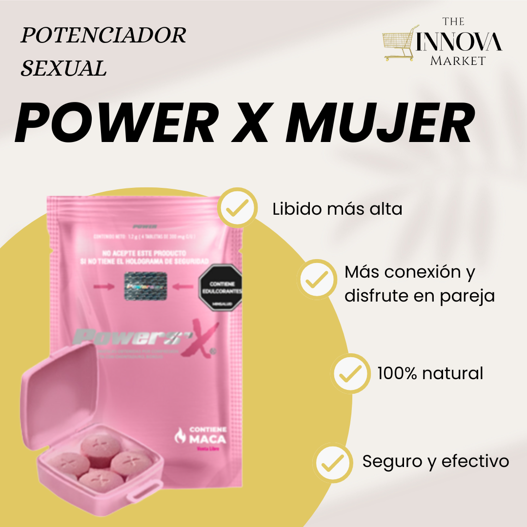 POTENCIADOR POWER X MUJER Suplemento natural para energía y vitalidad femenina